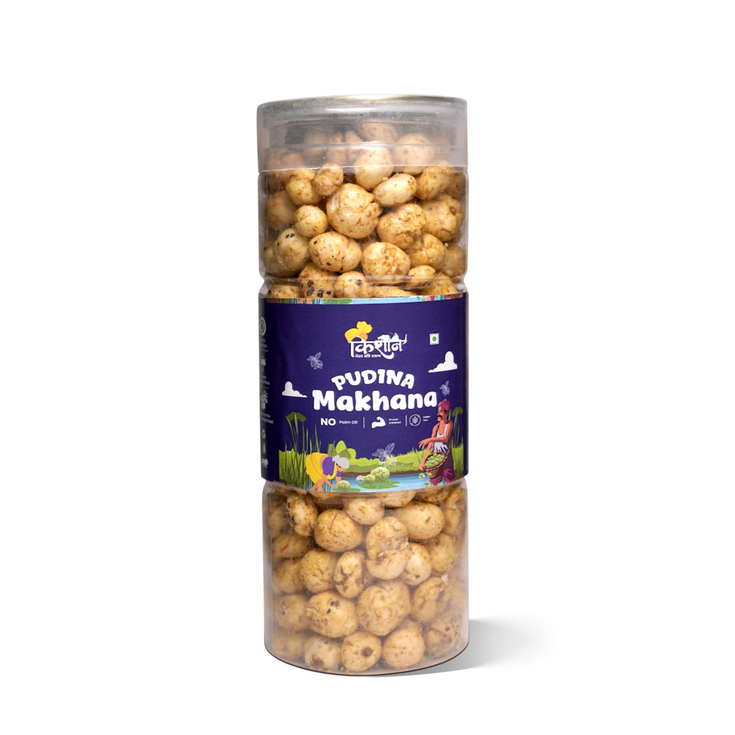 Pudina Makhana 100g | Mint Roasted Fox Nuts – Kishaan