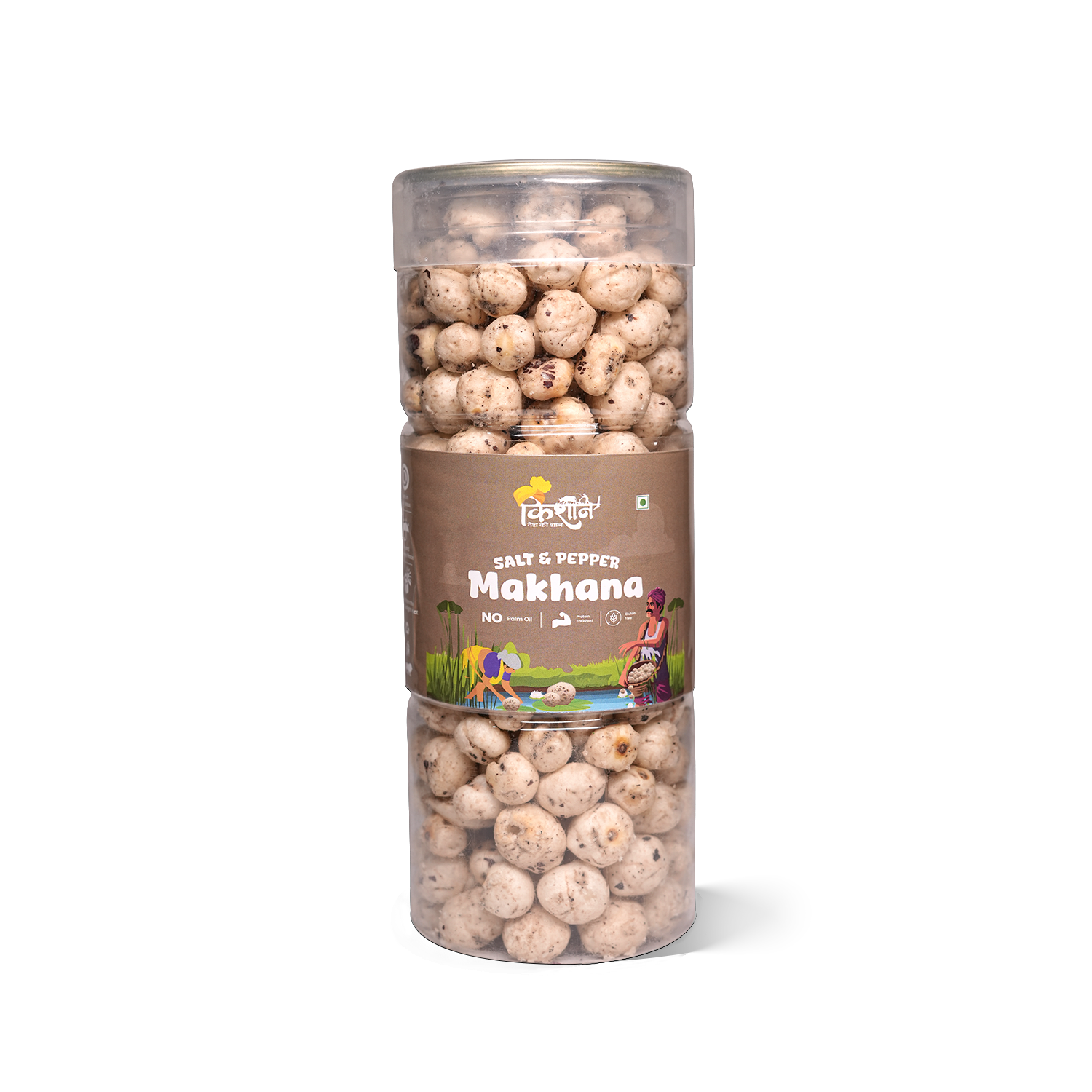 Salt & Pepper Makhana 100g | Classic Roasted Fox Nuts – Kishaan