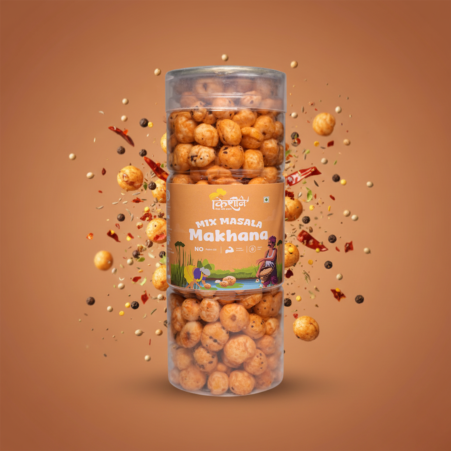 Mix Masala Makhana 100g | Indian Spiced Fox Nuts – Kishaan