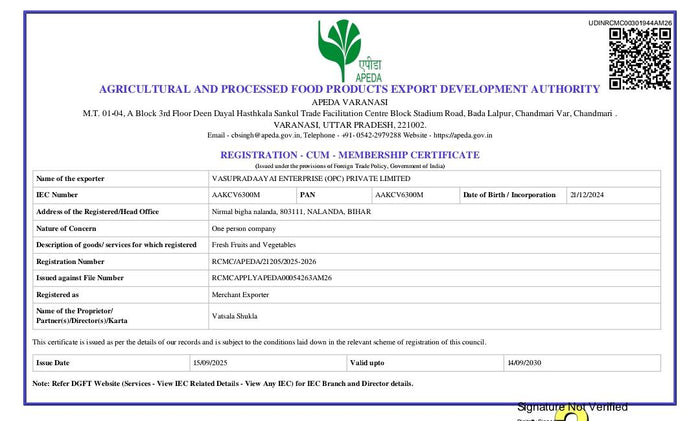 APEDA Registration