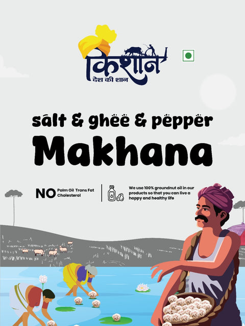 Salt & ghee & pepper Makhana